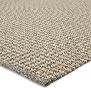 Jaipur Living Finlay Houndz FNL02 Light Gray/Cream Area Rug Corner Image