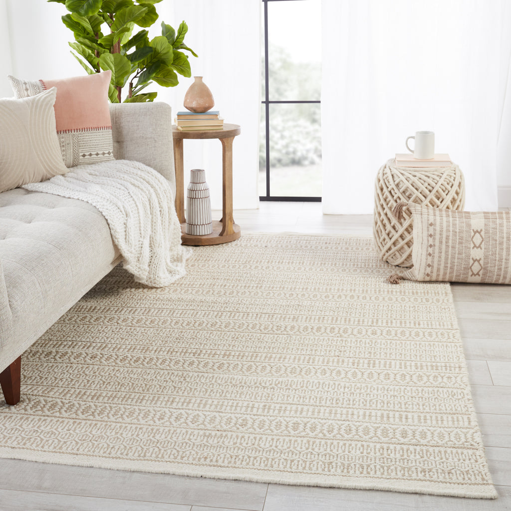 Jaipur Living Fontaine Galway FNT02 Ivory/Cream Area Rug Lifestyle Image Feature