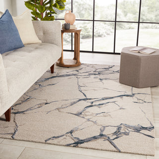 Jaipur Living Fragment Shattered FRG02 Light Gray/Blue Area Rug Lifestyle Image Feature