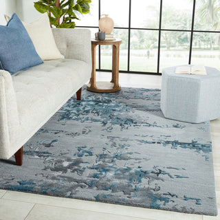 Jaipur Living Fragment Astris FRG04 Blue/Light Gray Area Rug Lifestyle Image Feature