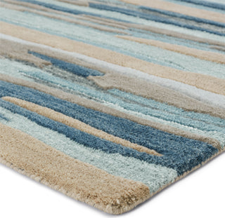 Jaipur Living Fragment Rhine FRG05 Blue/Beige Area Rug Corner Image