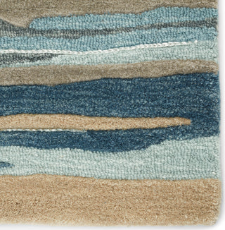 Jaipur Living Fragment Rhine FRG05 Blue/Beige Area Rug Detail Image