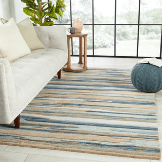 Jaipur Living Fragment Rhine FRG05 Blue/Beige Area Rug Lifestyle Image Feature