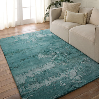 Jaipur Living Fragment Astris FRG08 Teal/Blue Area Rug Lifestyle Image Feature