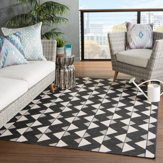 Jaipur Living Fresno Zemira FSN01 Black/Cream Area Rug Lifestyle Image Feature