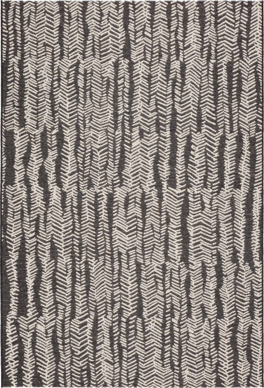 Geometric Machine Woven Cotton/Polyester Area Rug in Gray Foundry Select Rug Size: Rectangle 6'5 x 9'5