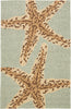 Jaipur Living Grant I-O Sea Star GD19 Blue/Brown Area Rug by Design Collaborative