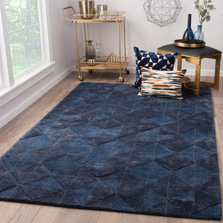 Jaipur Living Genesis Jace GES04 Dark Blue Area Rug Lifestyle Image Feature