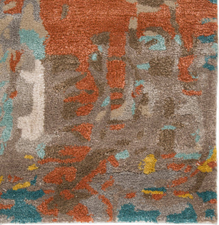 Jaipur Living Genesis Matcha GES08 Multicolor Area Rug Corner Close Up Image