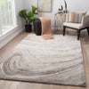 Jaipur Living Genesis Atha GES11 Gray/Gold Area Rug Lifestyle Image Feature