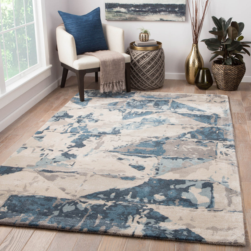 Jaipur Living Genesis Conde GES12 Gray Area Rug Lifestyle Image Feature