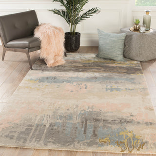 Jaipur Living Genesis Benna GES17 Blush/Light Blue Area Rug Lifestyle Image Feature