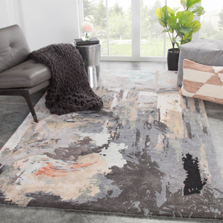 Jaipur Living Genesis Luella GES25 Gray/Blush Area Rug Lifestyle Image Feature