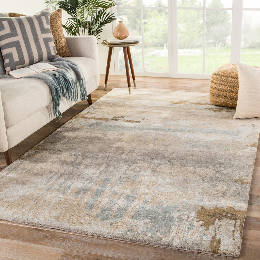 Jaipur Living Genesis Benna GES32 Brown/Gray Area Rug Lifestyle Image Feature