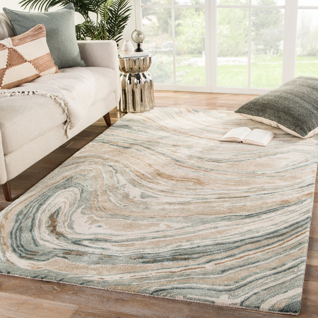 Jaipur Living Genesis Atha GES33 Tan/Gray Area Rug Lifestyle Image Feature