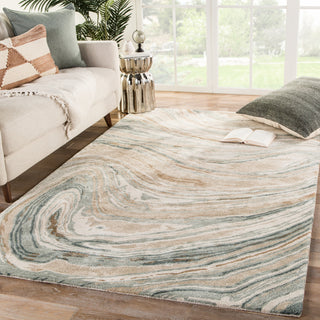 Jaipur Living Genesis Atha GES33 Tan/Gray Area Rug Lifestyle Image Feature