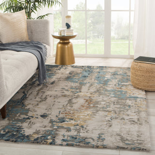 Jaipur Living Genesis Segall GES42 Dark Blue/Gray Area Rug Lifestyle Image Feature