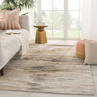 Jaipur Living Genesis Ryenn GES48 Taupe/Blush Area Rug Lifestyle Image Feature