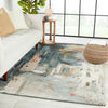 Jaipur Living Genesis Luella GES51 Green/Gray Area Rug Lifestyle Image Feature