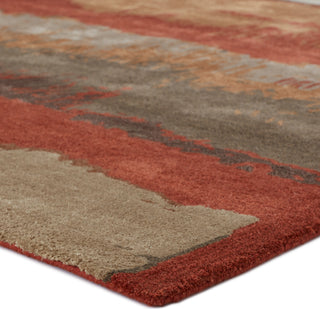 Jaipur Living Genesis Juna GES52 Red/Brown Area Rug Corner Image