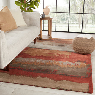 Jaipur Living Genesis Juna GES52 Red/Brown Area Rug Lifestyle Image Feature