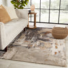 Jaipur Living Genesis Luella GES56 Brown/Gray Area Rug Lifestyle Image Feature