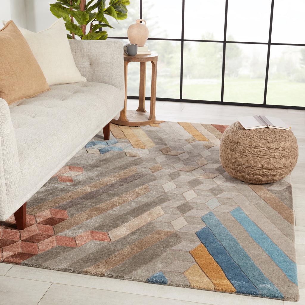 Jaipur Living Genesis Cairns GES57 Multicolor/Gray Area Rug Lifestyle Image Feature