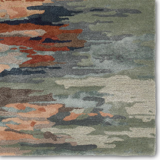 Jaipur Living Genesis Ryenn GES61 Sage/Peach Area Rug Detail Image