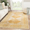 Jaipur Living Gallant Enfield GLT03 Gold/Gray Area Rug Lifestyle Image Feature