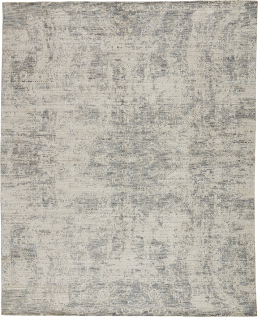 Jaipur Living Genevieve Lizea GNV02 Ivory/Gray Area Rug - Top Down