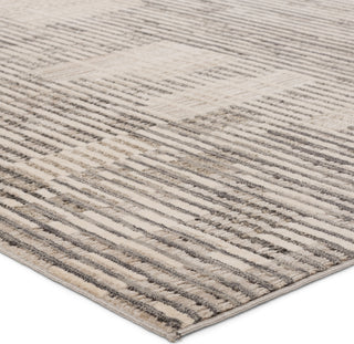 Jaipur Living Graphite Gravity GRA01 Gray/Cream Area Rug Corner Image