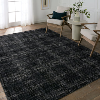 Jaipur Living Graphite Carbon GRA05 Gray/Black Area Rug Lifestyle Image Feature