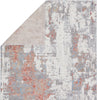 Jaipur Living Grotto Tocarra GRO01 Gray/Red Area Rug by Vibe Folded Backing Image