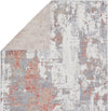 Jaipur Living Grotto Tocarra GRO01 Gray/Red Area Rug by Vibe Folded Backing Image