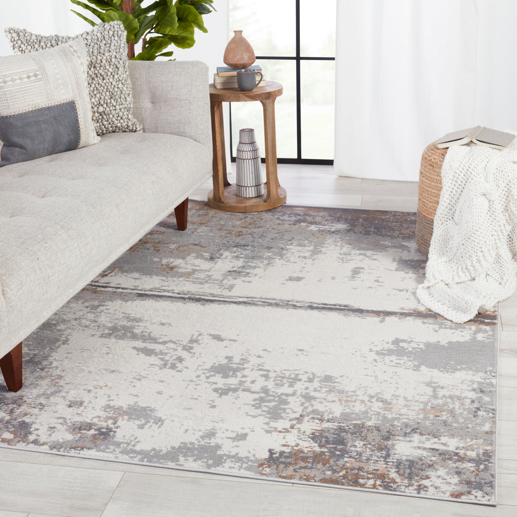 Jaipur Living Grotto Treyton GRO03 Gray/Ivory Area Rug by Vibe Lifestyle Image Feature