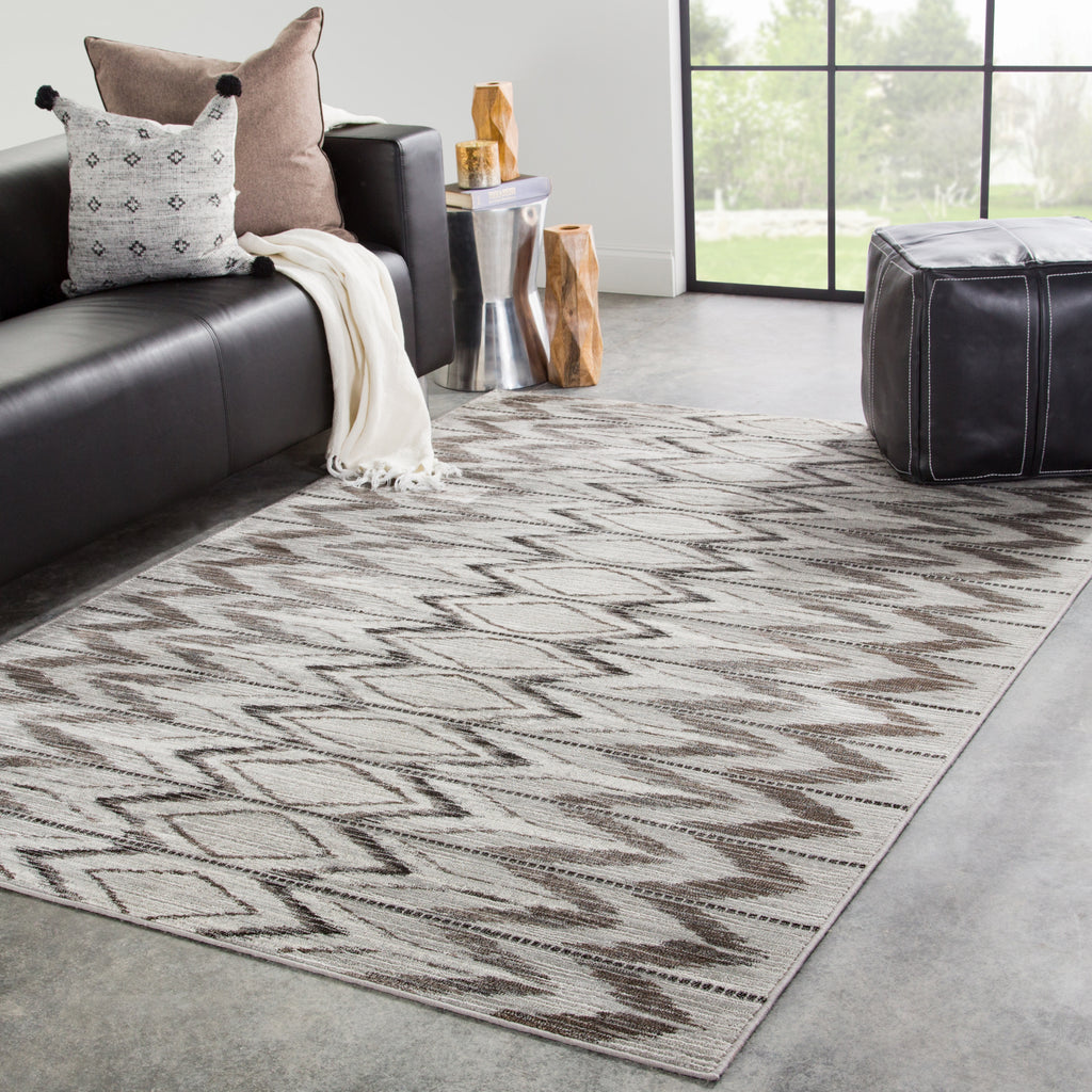Jaipur Living Greyson Burgess GRY12 Gray Area Rug Lifestyle Image Feature