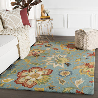 Jaipur Living Hacienda Zamora HAC09 Light Blue/Multicolor Area Rug Lifestyle Image Feature