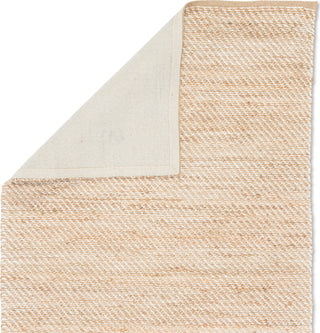 Jaipur Living Himalaya Diagonal Weave HM07 Beige/White Area Rug Folded Backing Image