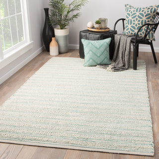 Jaipur Living Himalaya Canterbury HM27 White/Turquoise Area Rug Lifestyle Image Feature