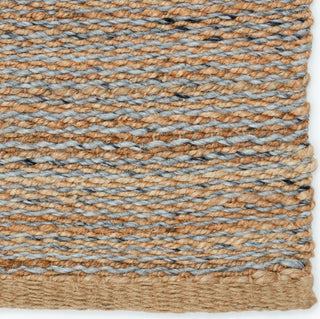 Jaipur Living Harman Natural Rosier HNL02 Beige/Silver Area Rug by Kate Lester Detail Image