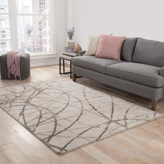 Jaipur Living Hollis Denali HOL10 Gray Area Rug Lifestyle Image Feature