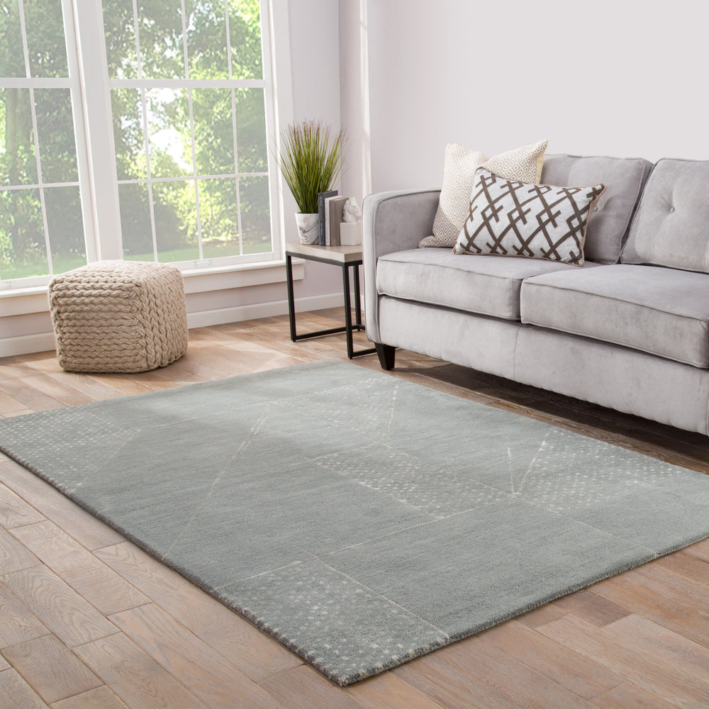 Jaipur Living Hollis Travertino HOL12 Blue Area Rug Lifestyle Image Feature