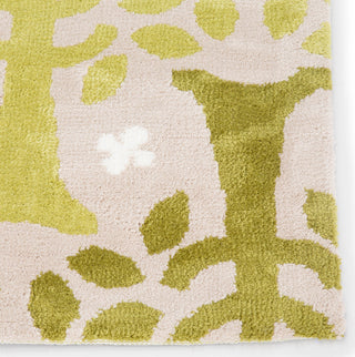 Jaipur Living Iconic By Trees IBP01 Green/White Area Rug By Petit Collage