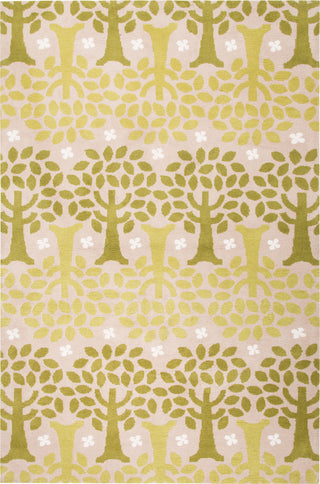 Jaipur Living Iconic By Trees IBP01 Green/White Area Rug By Petit Collage