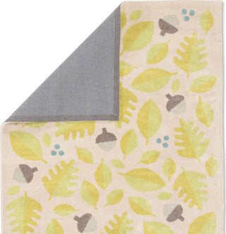 Jaipur Living Iconic Foliage IBP02 White/Green Area Rug by Petit Collage