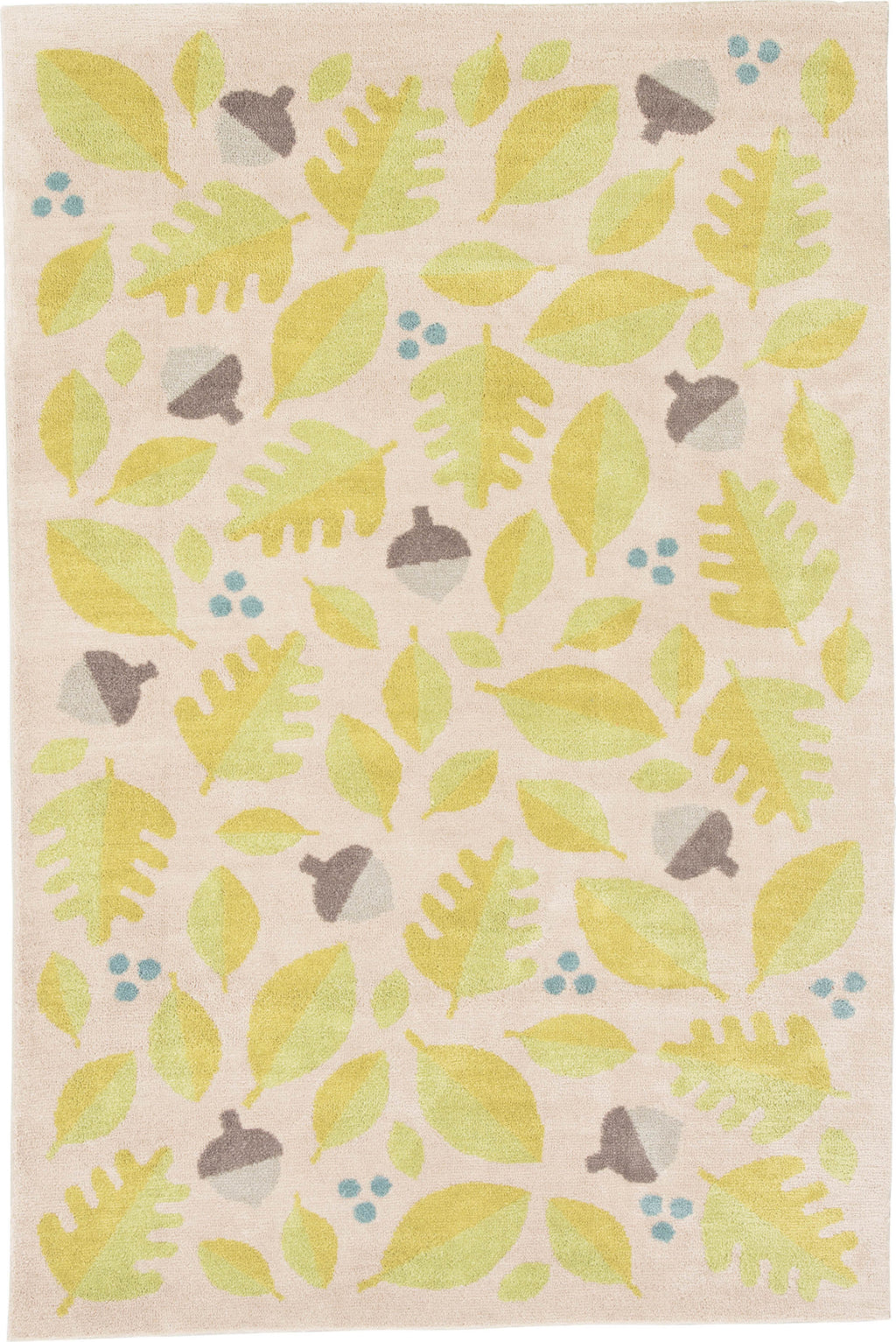 Jaipur Living Iconic Foliage IBP02 White/Green Area Rug by Petit Collage