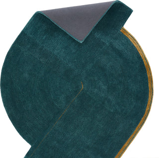 Jaipur Living Iconic Zephyr ICO03 Teal/Gold Area Rug