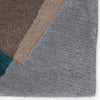 Jaipur Living Iconic Fayruz ICO05 Gray/Teal Area Rug Corner Close up Image