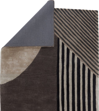  Jaipur Living Iconic Ginata ICO06 Gray/Black Area Rug Folded Backing Image