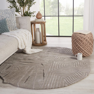 Jaipur Living Iconic Hokona ICO07 Gray Area Rug Lifestyle Image Feature